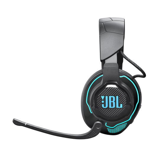 JBL Quantum 910 Wireless - Black - Wireless over-ear performance gaming headset with head tracking-enhanced, Active Noise Cancelling and Bluetooth - Left image number null